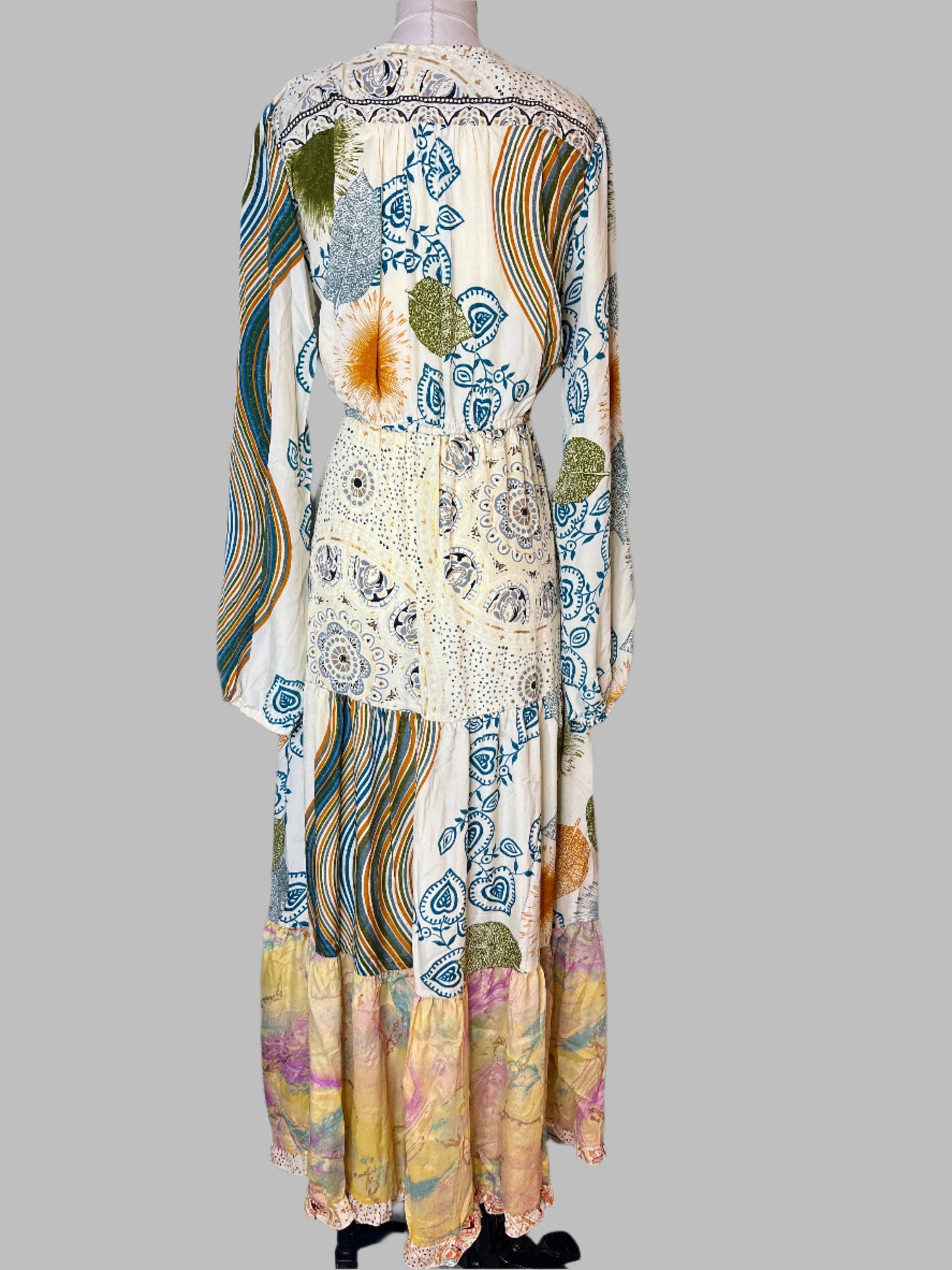 Joy Patchwork Long Dress