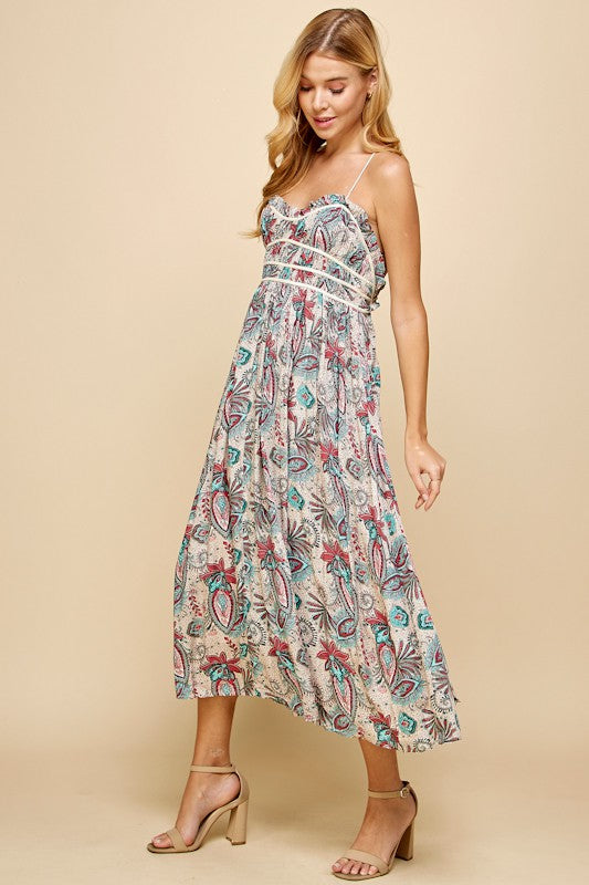 Island Taupe Jade Bared Back Dress