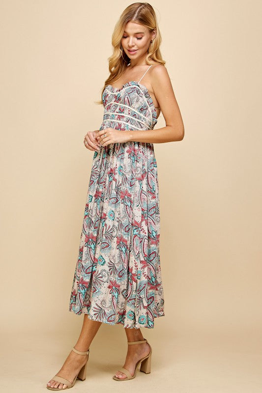Island Taupe Jade Bared Back Dress
