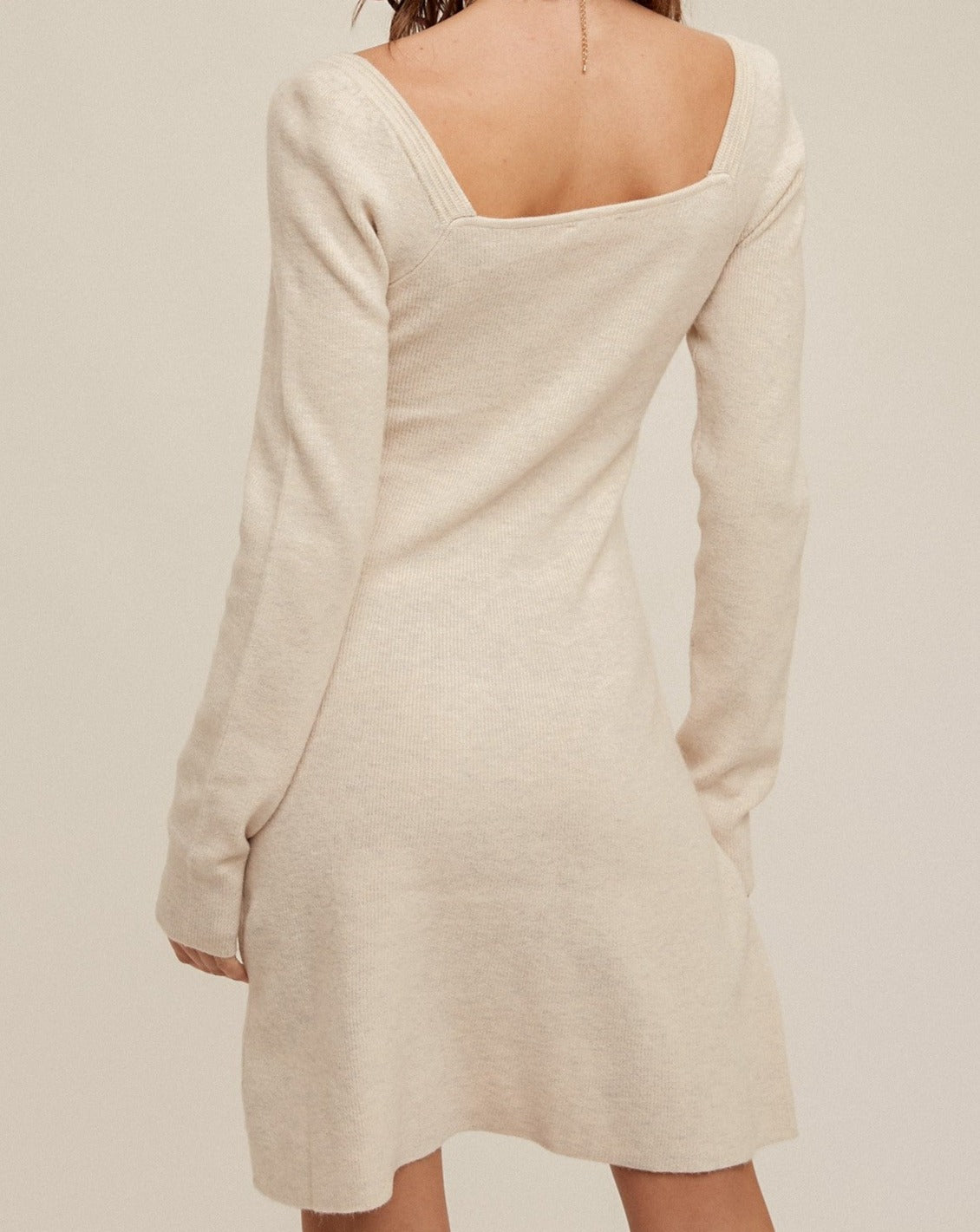 Kristi Ivory Sweater Dress