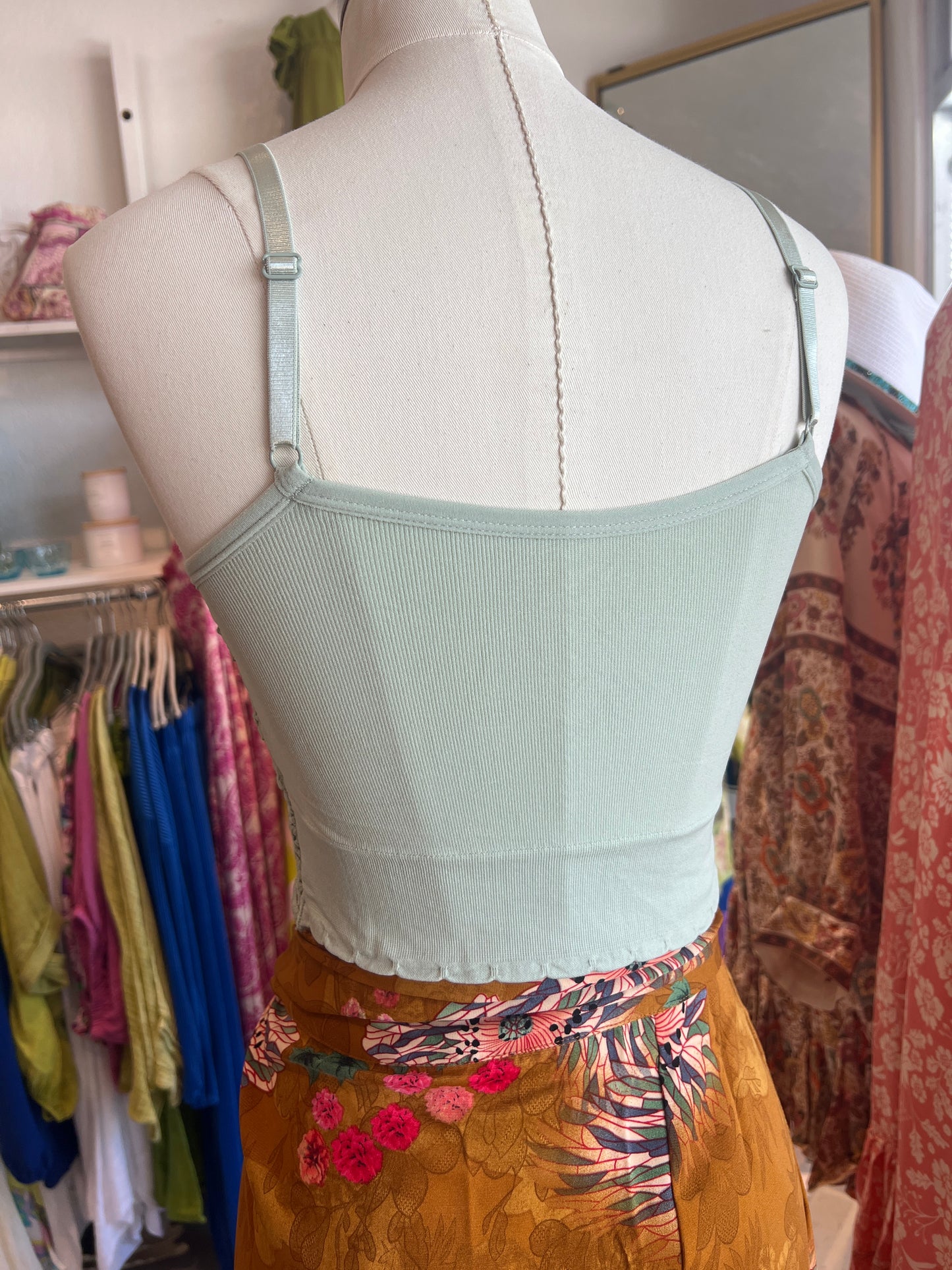 Sage Crochet Bra Top