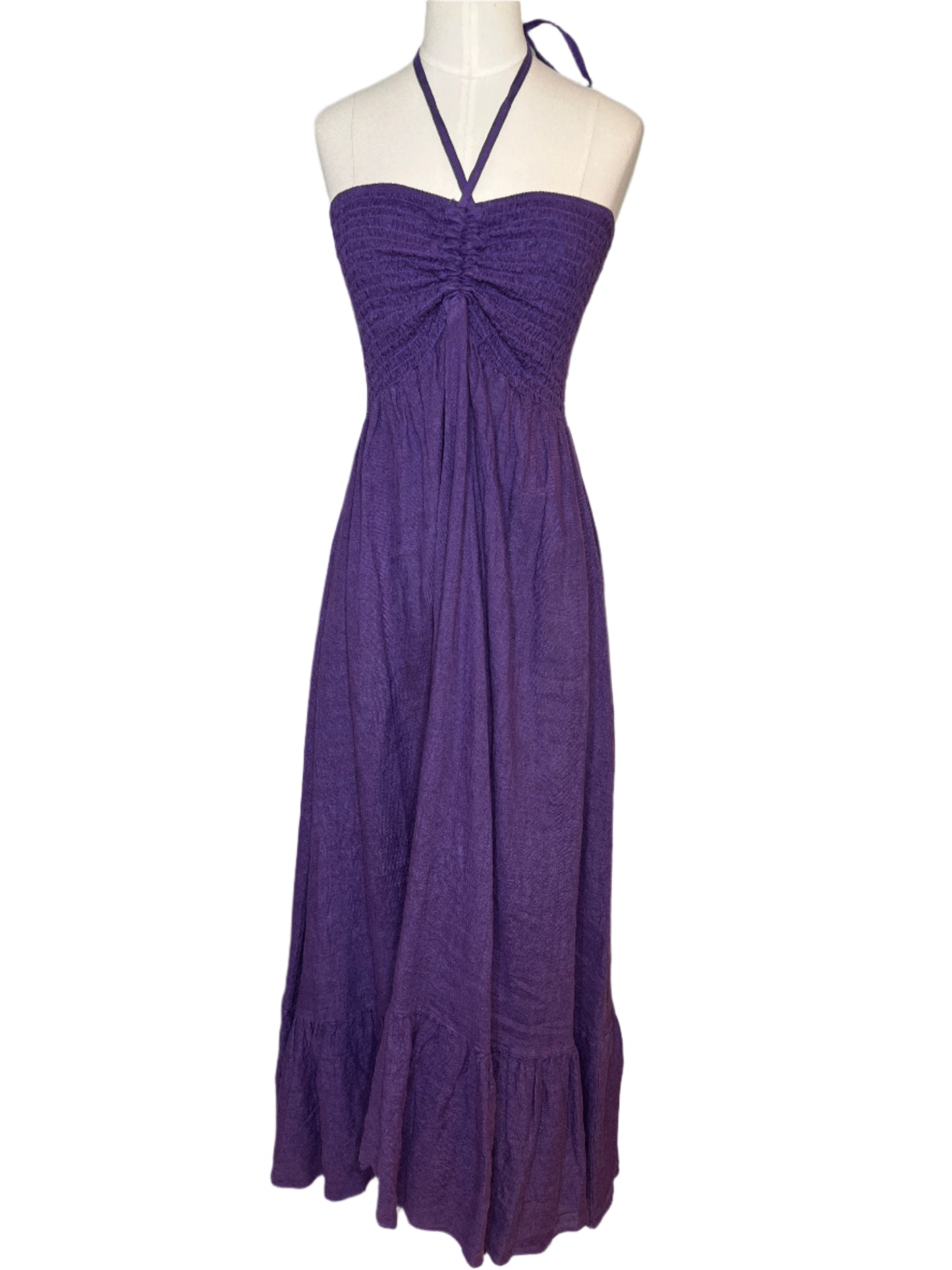 Purple Linen Dress
