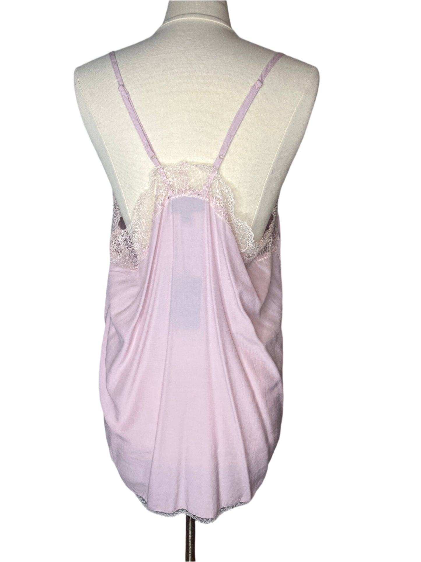 Mauve Satin Lace Tank