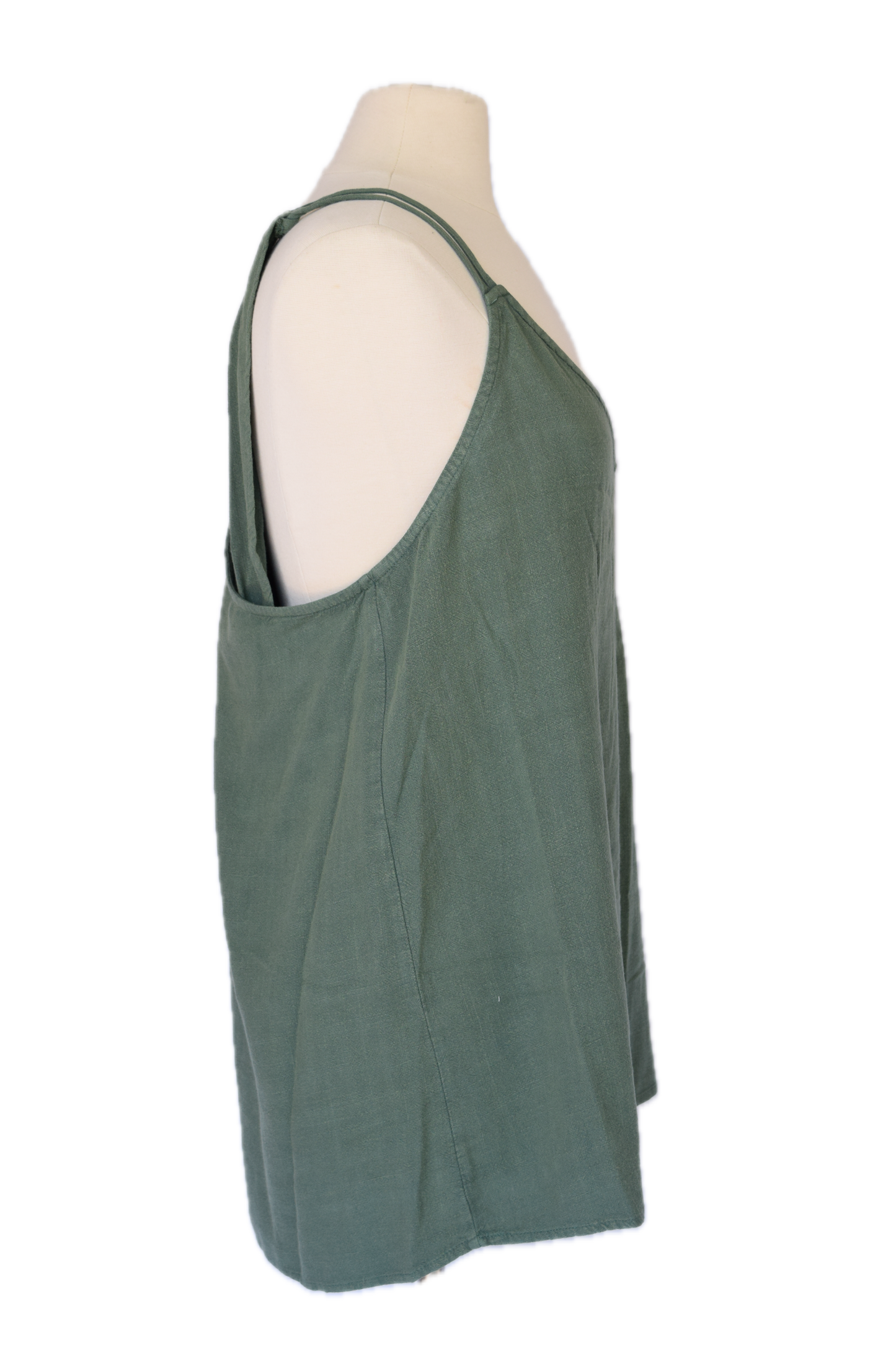 Starlight Green Twist Back Tank (Curvy)