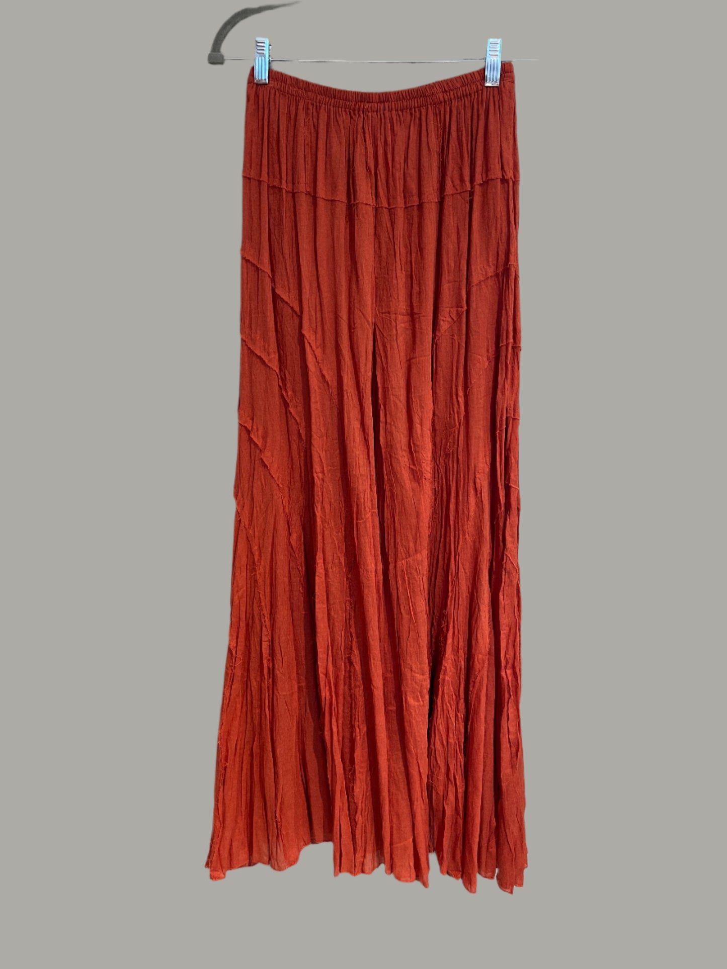 Beach Red Cotton Pants