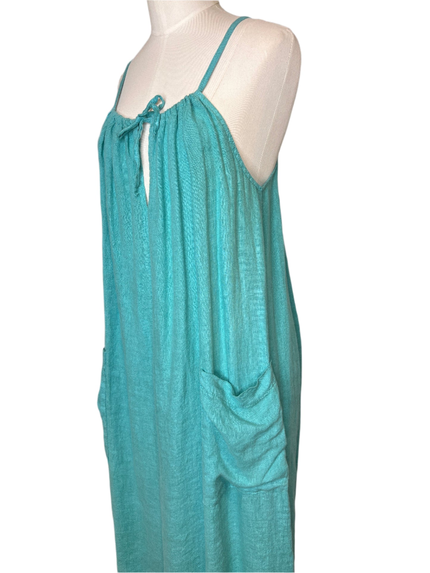 Jade 100% Linen Dress