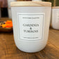 White stone gardenia & tuberose candle 8 oz