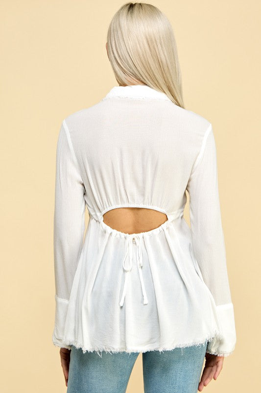 Be Happy Off White Blouse