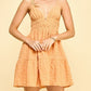 Sunset Orange Textured Cami Dress