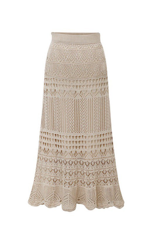 Bella Crochet Maxi Skirt