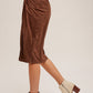 Lawson Vegan Suede Twist Pencil Skirt