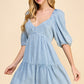 Denim Tiered Dress