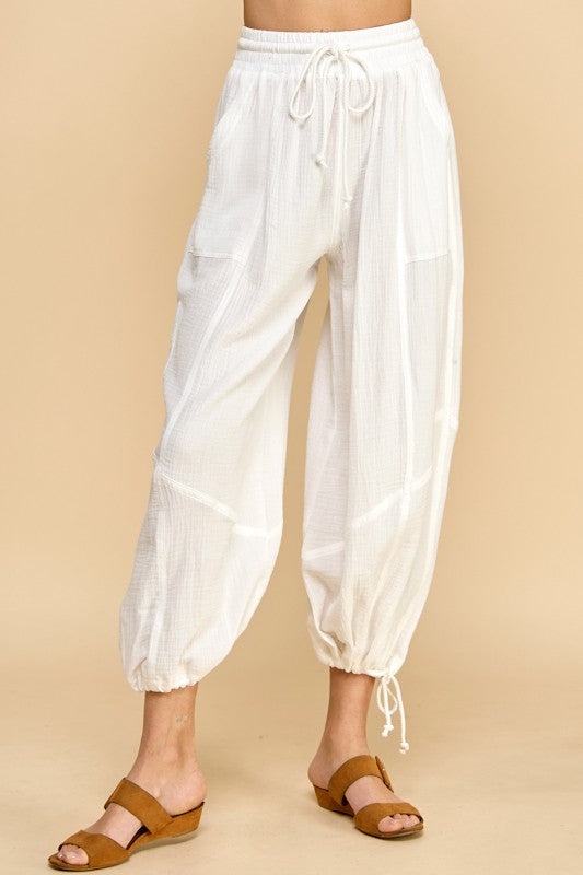 Step By Step White Pants