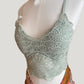 Sage Crochet Bra Top