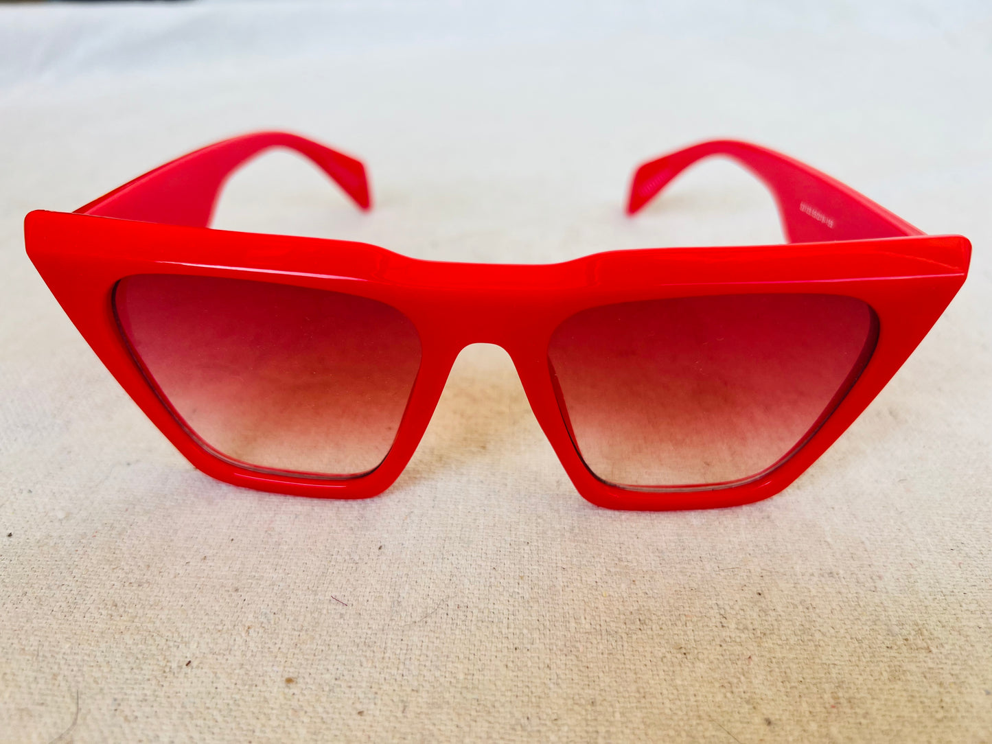 Linear Path Red Sunglasses