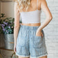 Island Hopper Lt Washed Denim 100% Tencel Shorts