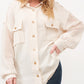 Cream Vintage Shacket 100% Cotton