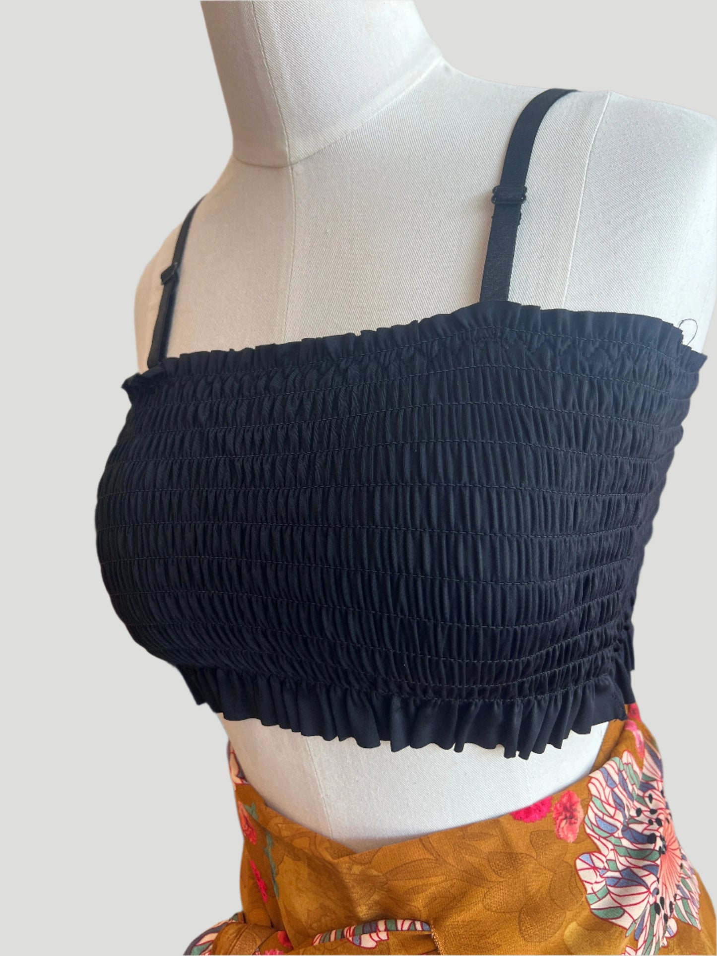 Georgia Black Banded Bra