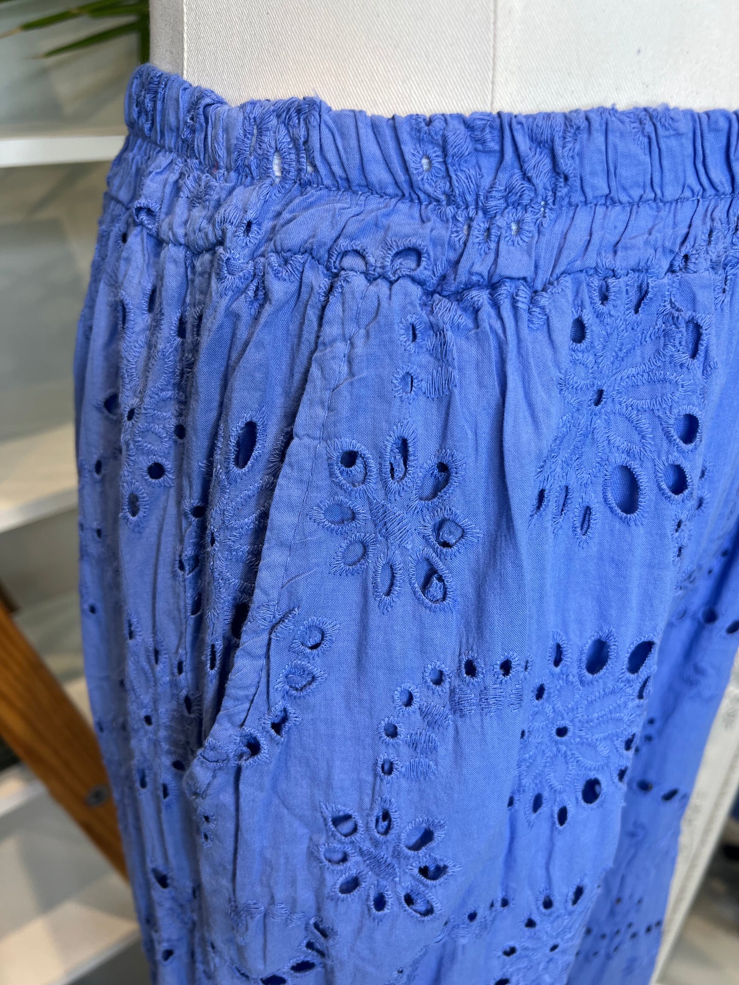 Azure Blue 100% Cotton Pants (OneSize)