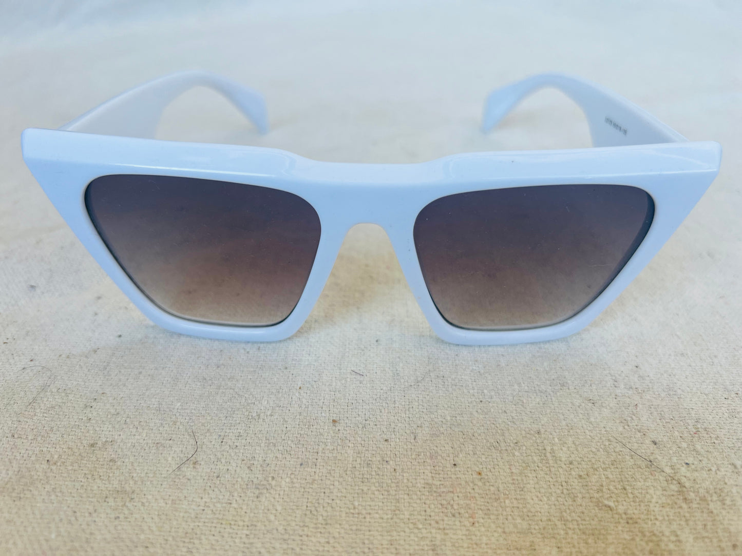 Linear Path White Sunglasses