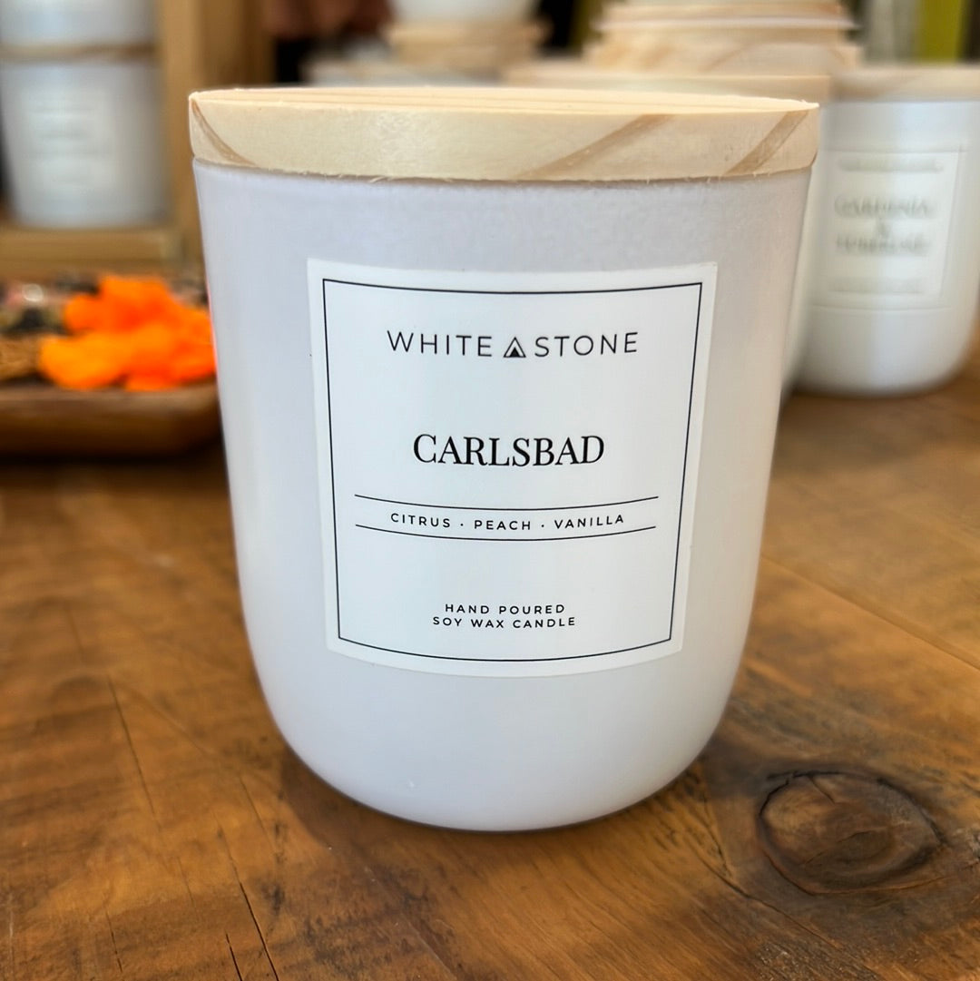 White Stone Carlsbad 8 oz Candle
