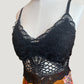 Black Crochet Bra Top