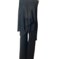 Meo Black Viscose Knit Set