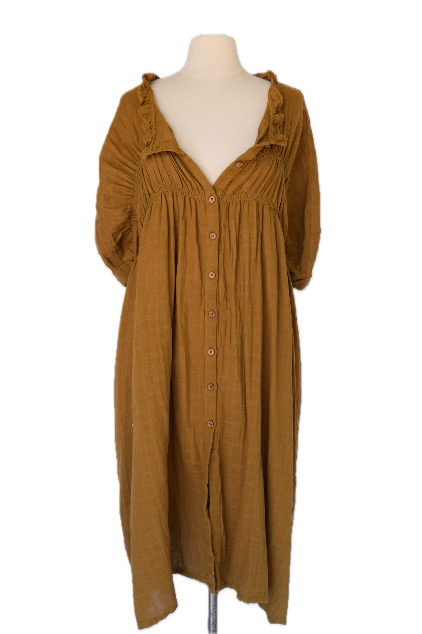 Golden Palm Duster Dress (OneSize)