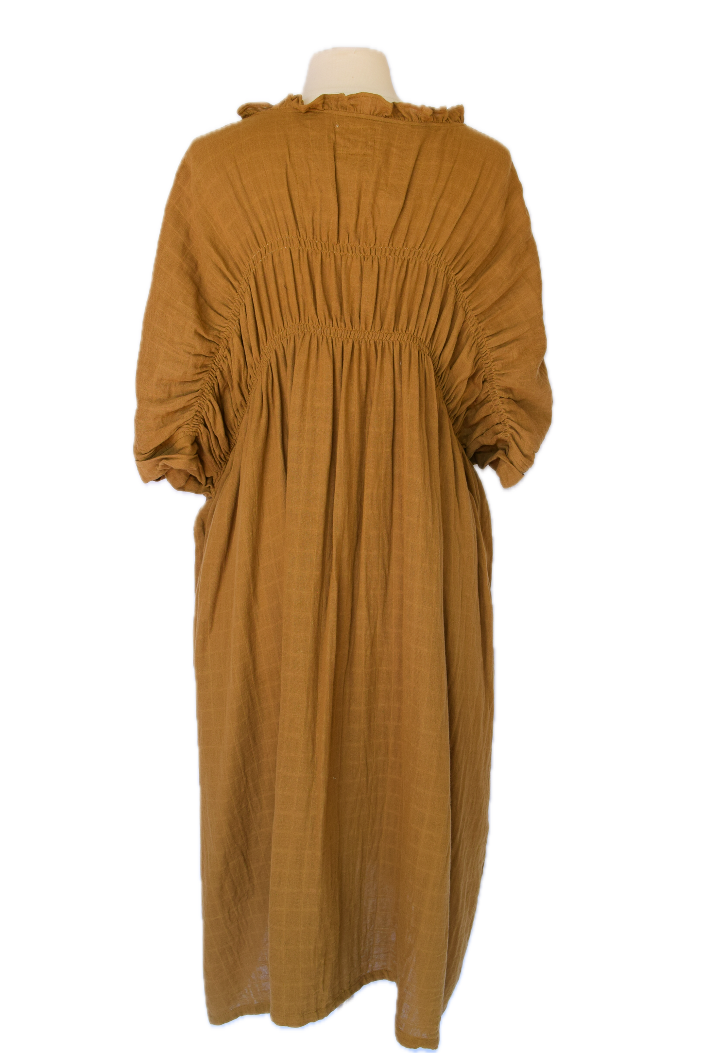 Golden Palm Duster Dress