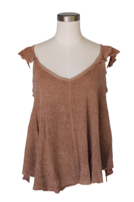 Living Brown Top (OneSize)☀️