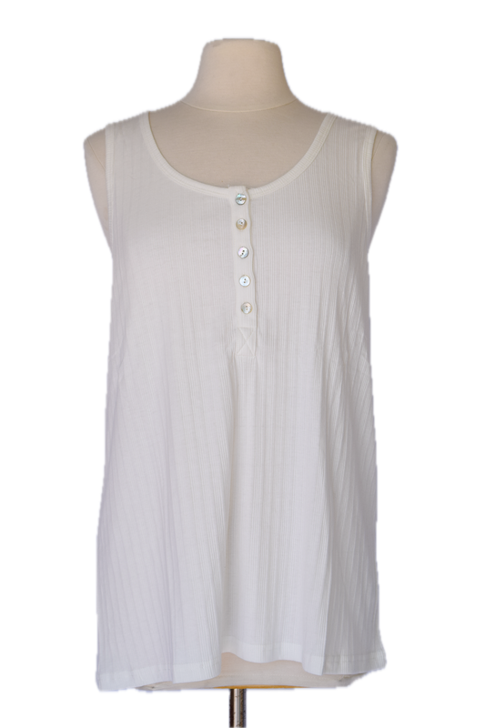 In The Stars Scoop Neck Ivory Top (Curvy)