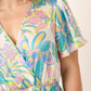 Flower Print Godet Dress