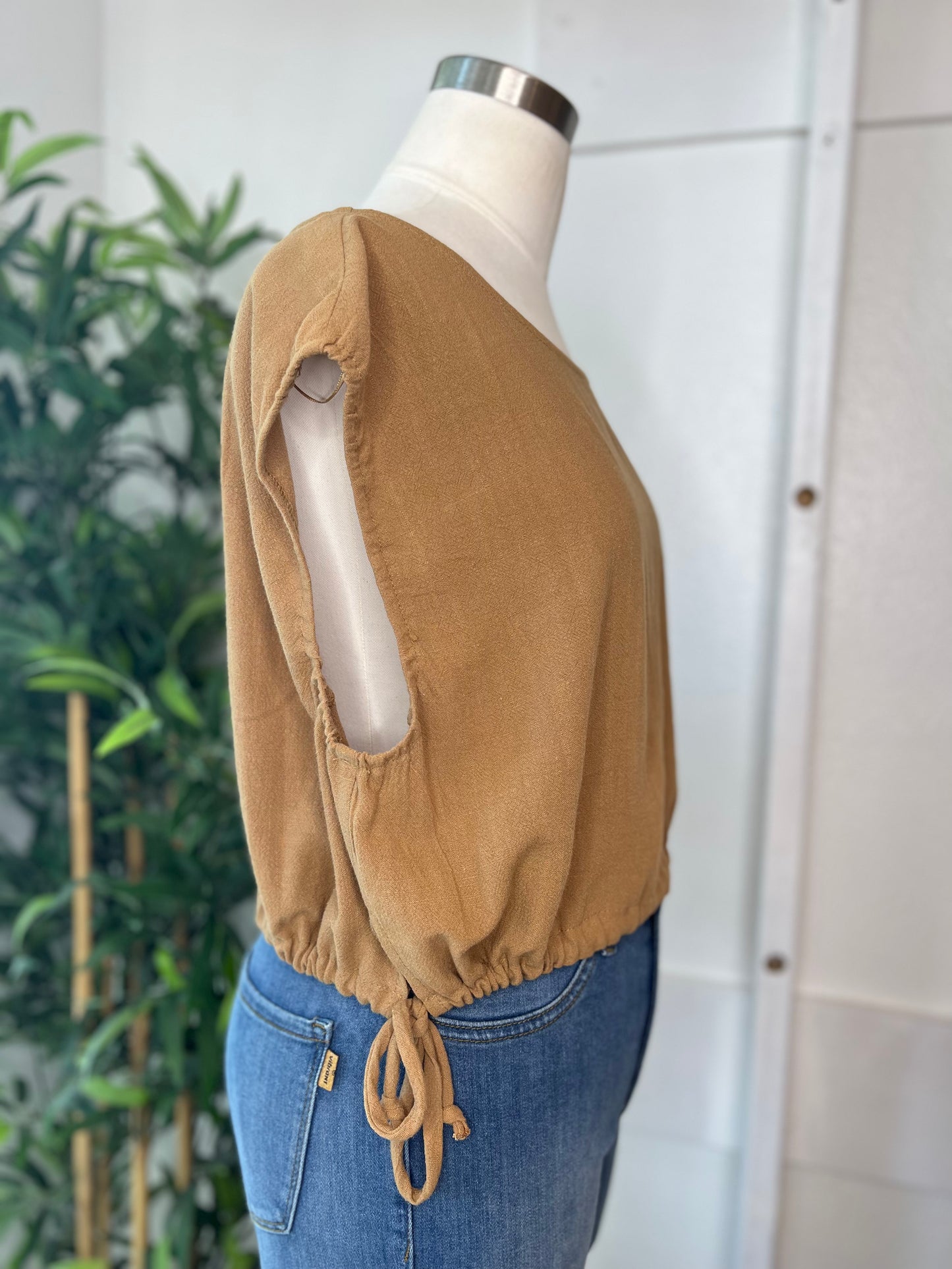 Lust For Linen Brown Top