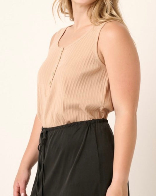 In The Stars Scoop Neck Natural Top