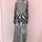 Amanda Patchwork Long Dress