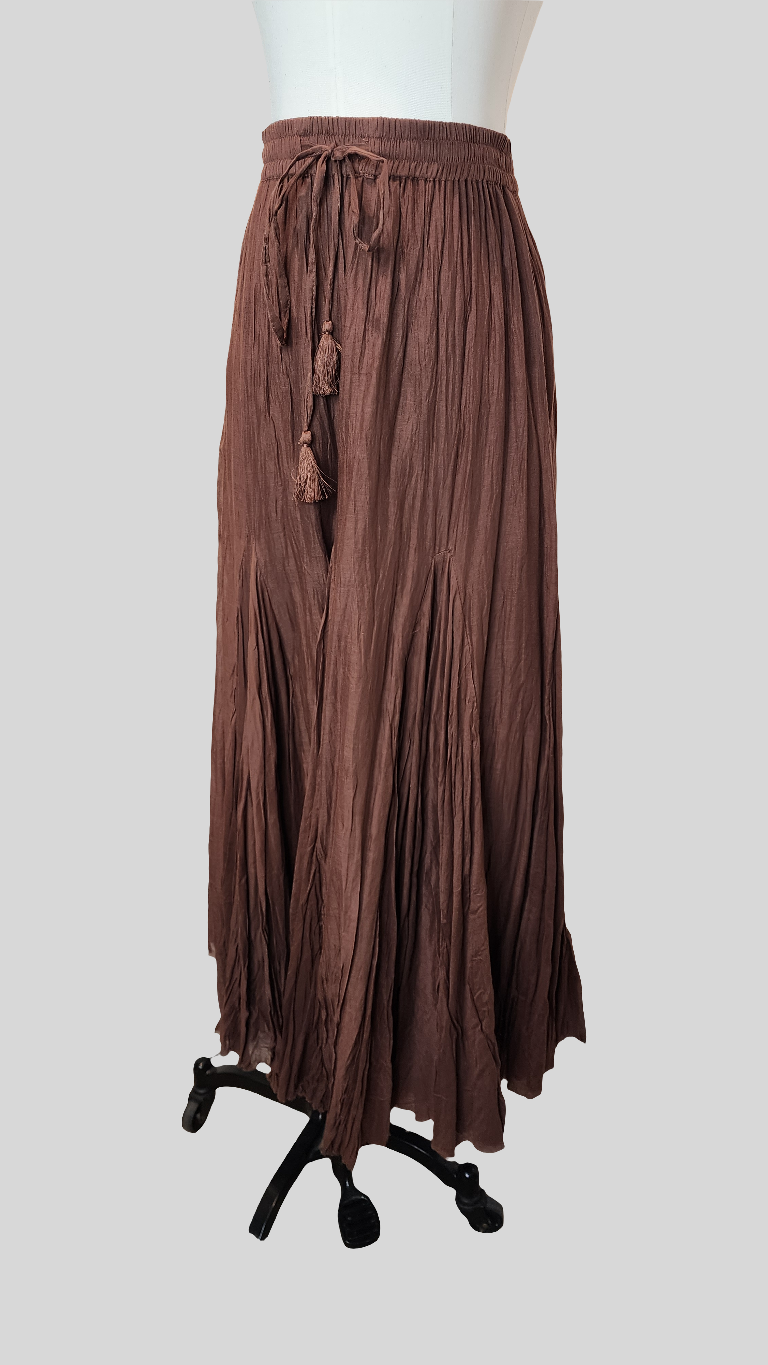 Beach Boho Brown Skirt