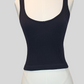 Emma Black Thick Rib Tank