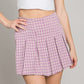 Nikki Pleated Pink Skort