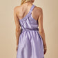 Jennifer Lavender One-Shoulder Dress