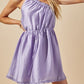 Jennifer Lavender One-Shoulder Dress